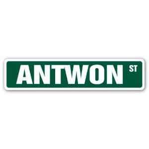  ANTWON Street Sign name kids childrens room door bedroom 