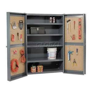   Duty Storage Cabinet With Pegboard Panels 38x24x72: Home & Kitchen