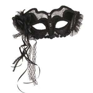  Black Velvet Venetian Mask 