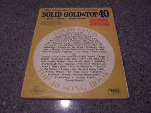 60s Solid Gold & Top 40 Song Book Guitar Chords/Words  