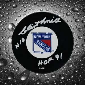  Clint Smith New York Rangers Autographed Puck: Sports 
