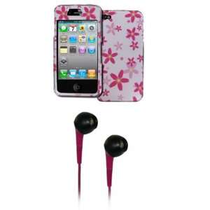   + Hot Pink 3.5mm Stereo Headphones for Apple iPhone 4S Electronics