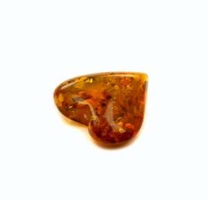  Baltic Amber Natural Color Purple Heart Award Gemstone for 