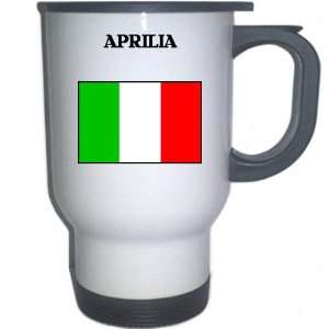  Italy (Italia)   APRILIA White Stainless Steel Mug 