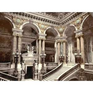   Poster   Opera House staircase Paris France 24 X 18 