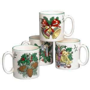Spode World of Christmas Mugs, Set of 4 