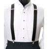 Suspenders Clip On Boxed   Black NEW  