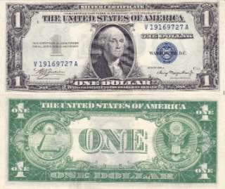 Paper Money U.S.A. $ 1 Dollar Silver Certificate Serie 1935 UNC A 