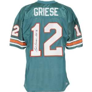  Bob Griese Autographed Jersey  Details: Teal, Custom 