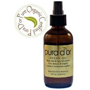  Pura Dor Pure & Organic Argan Oil (4 fl. oz.): Beauty