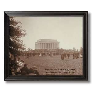  Solid Wood Black Framed Lincoln Memorial Washington DC In 