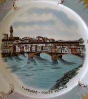 Vt Firenze Ponte Vecchio Bavaria Souvenir Plate 10  