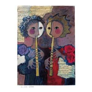  Two Golden Flutes By Rosina Wachtmeister Highest Quality 