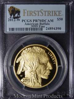 2012 W American Buffalo One Ounce Gold Proof Coin (PJ9) PCGS PR70DCAM 