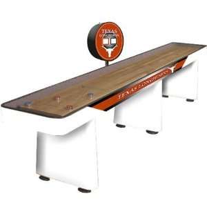   Texas UT Longhorns New Pro 14ft Shuffleboard Table