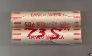 OBW 1973 S BU LINCOLN PENNY ROLL BANK OF AMERICA  