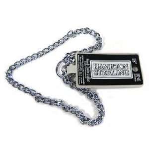  Hamilton Fine Choke Chain Dog Collar, 18   C2018A Pet 