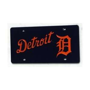  DETROIT TIGERS LASER CUT AUTO TAG: Sports & Outdoors