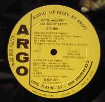 Gene Ammons & Sonny Stitt LP DIG HIM Original Argo VG+  