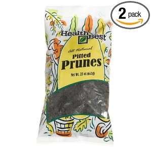 Health Best Prunes Nat Pitted, 23 Ounce Units (Pack of 2)  