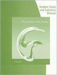 Student Study and Solutions Manual for Larson/Hostetlers Precalculus 