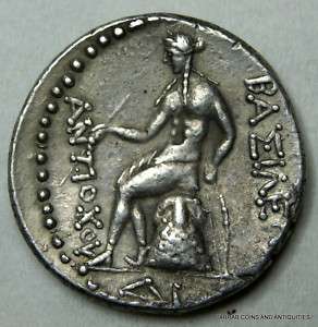 ANCIENT GREEK SILVER COIN OF ANTIOCHOS III, Scarce!!!  