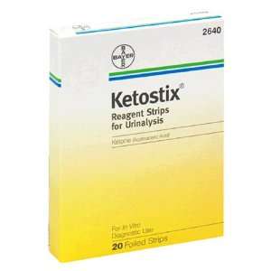  Ketostix Reagent Strips for Urinalysis, 20 Foiled Strips 
