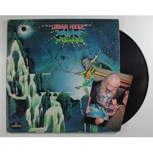  Mick Box of Uriah Heep Autographed Demons Wizards Record 
