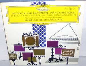 DGG LP Mozart Piano Concertos   Geza Anda, piano tulip  