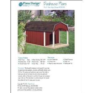  Porch Barn Roof Style Dog House Project Plans, Pet Size up 