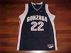 Nike NCAA Gonzaga Bulldogs #22 Navy Blue White Basketball Jersey M 