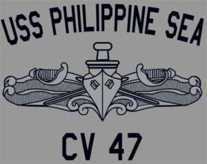 USN US Navy USS Philippine Sea CV 47 T Shirt  