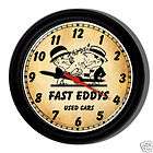 personalized used cars sales sign wall clock 
