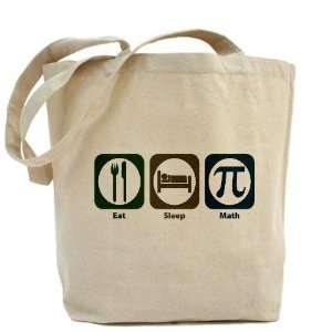 Eat Sleep Math Funny Tote Bag by CafePress