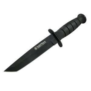 SW CKSURT Tanto Survival 440C Stainless Tanto Blade With Black Coating 