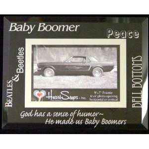  BABY BOOMER 9 X 7 BEVELED GLASS PICTURE FRAME 20036