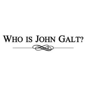 Atlas Shrugged Wall Art   Who is John Galt? (Long) 60(W) x 11.6(H)