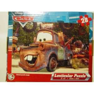  Disney Pixar Cars Lenticular Puzzle   Tow Mater   28 