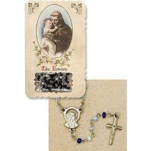 St. Anthony Rosary with Holy Card set 