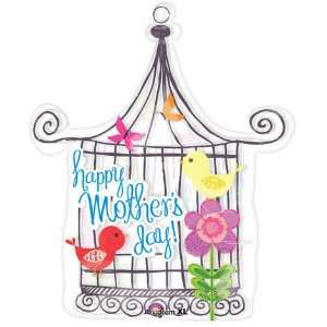  Mothers Day Bird Cage See thru Super Shape (1 per package 