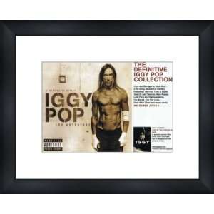  IGGY POP Definitive Collection   Custom Framed Original Ad 