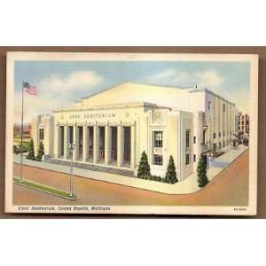 Postcard Vintage Civic Auditorium Grand Rapids Michigan 