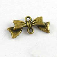A4188/ 50Pcs Antiqued bronze Bow connector pendant  