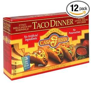 Casa Fiesta Taco Dinners, 9.75 Ounce Boxes (Pack of 12)  