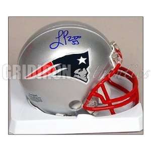  Larry Izzo Autographed Mini Helmet   Autographed NFL Mini 