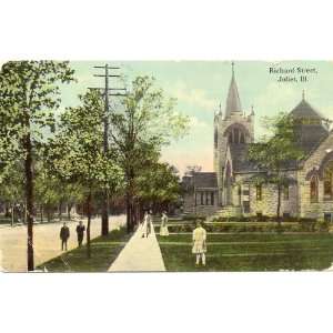   Vintage Postcard   Richard Street   Joliet Illinois: Everything Else