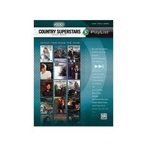  2009 Country Superstars Sheet Music Playlist Book