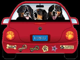 BERNESE Mountain Dog Pupmobile car magnet  