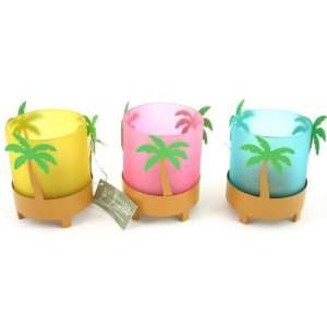  Palm Tree Candle Holders   3 Assorted Case Pack 12