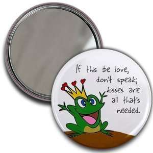 Creative Clam Kiss The Frog Valentines Day 2.25 Inch Glass Pocket 